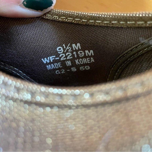 Keds metallic gold sneakers Taylor Era style - Picture 7 of 7